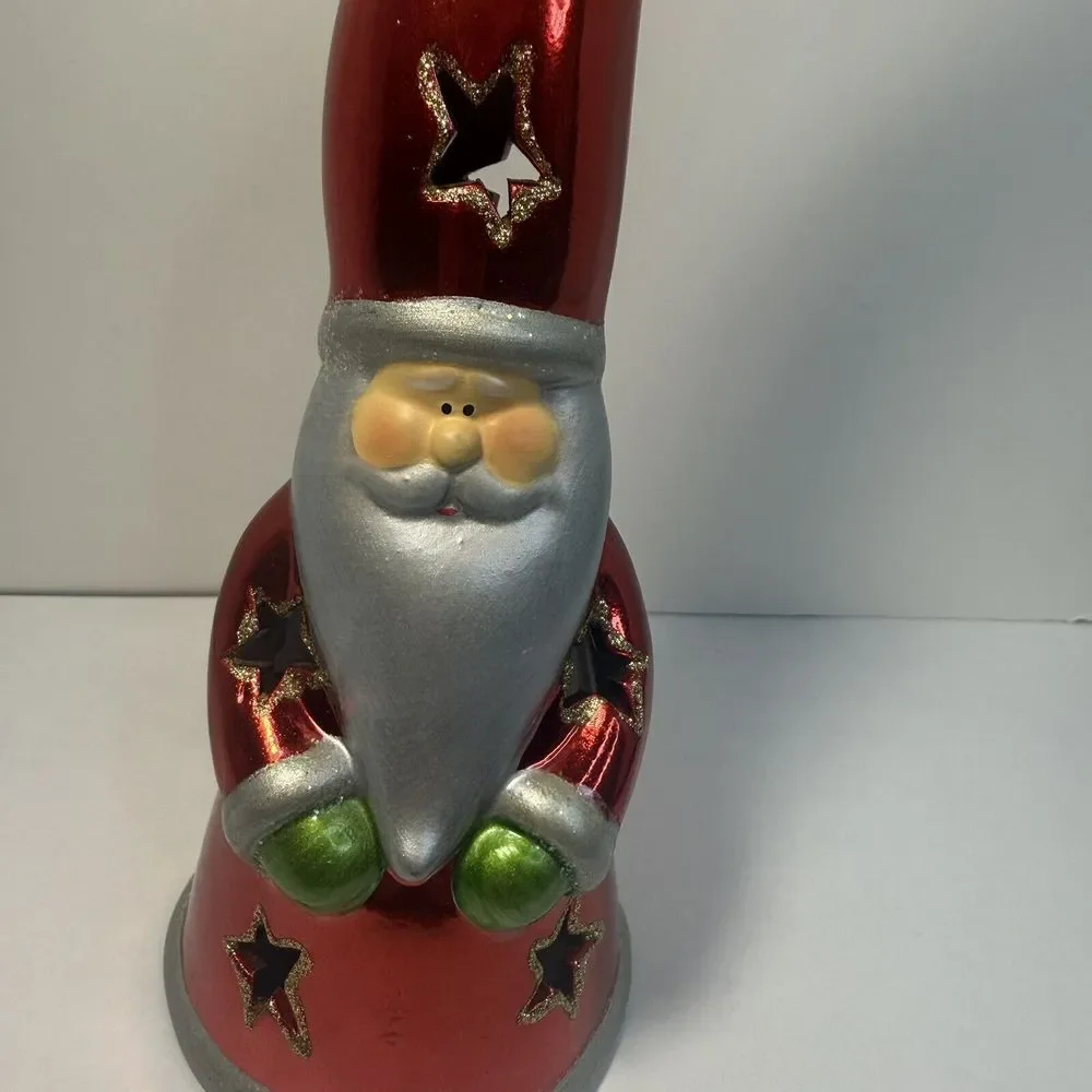 Mark Roberts‎ Santa Hat Face Figure Christmas Votive Candle Holder Holiday